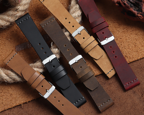 Leather watch straps