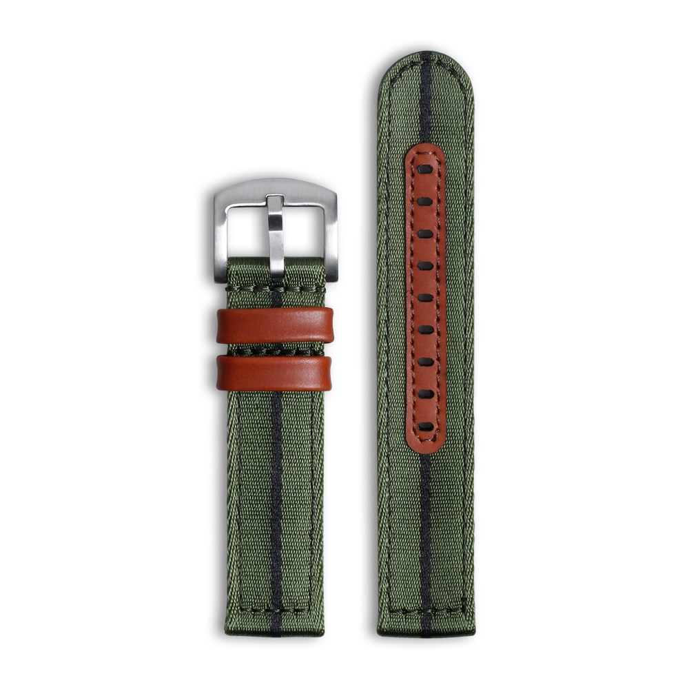 ZOVNE Military Ballistic 2 Piece of Seatbelt Nylon Watch Strap with