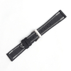 ZOVNE Black Genuine Leather Watch Bands for Men in 22mm with New Stitching
