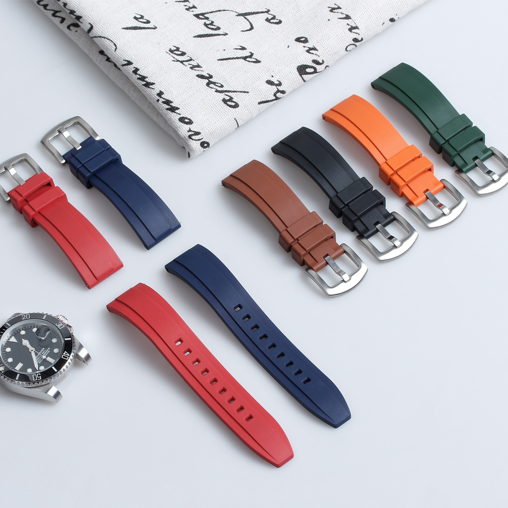 Fluorine rubber watch strap