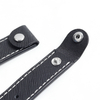 Snap Black Top Grain Leather Watch Straps for Men in 20mm 22mm From ZOVNE