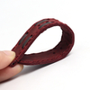 ZOVNE- Vintage Top Grain Cowhide Handmade Leather Watch Band in 20mm 22mm Watch Strap for Brand Watches with Wine Color