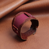 Handmade Vintage style Cuff&Cund Leather canvas watch strap for men in 20mm 22mm from ZOVNE