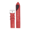 ZOVNE Red Vegetable Tanned Leather Watch Straps for Men in 20mm 22mm with Handmade Stitching