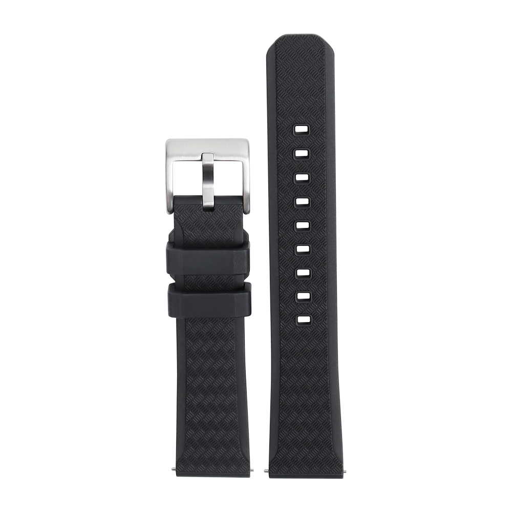 Replacement Black Brown FKM Rubber Watch Strap in 18mm 20mm Watches Band ZOVNE Store