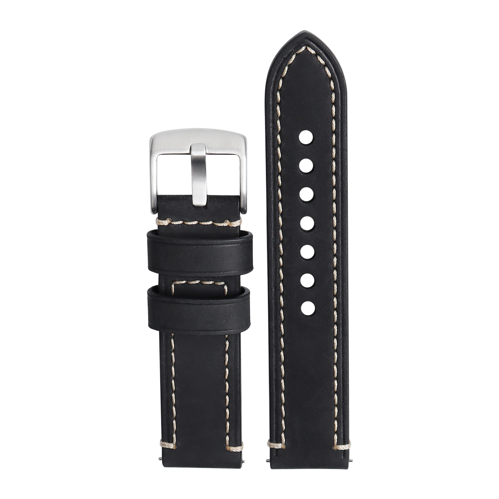 ZOVNE- Watch Strap Store Top Grain Cowhide Leather Watch Band in 20mm 22mm Watch Strap for Brand Watches with Black/Blue/Brown