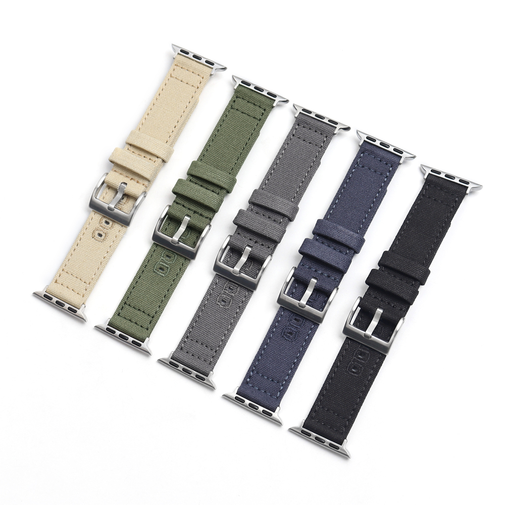 Suitable for Apple Watches Canvas Watch Strap Apple Series 9/8/7/6 44mm 45mm 49mm From ZOVNE