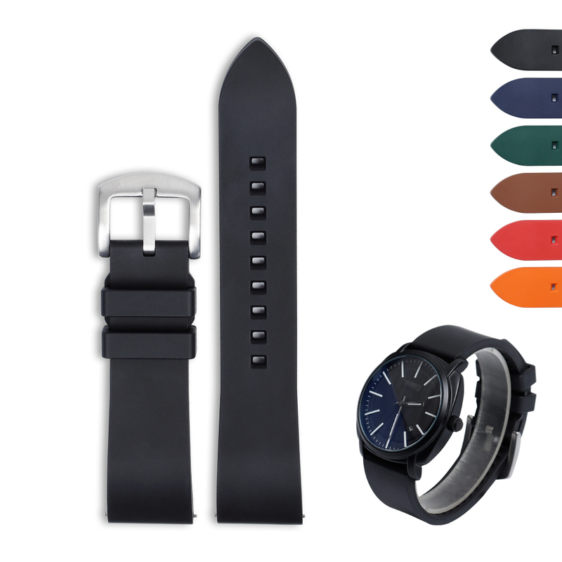ZOVNE Watch Band Store Fluorine Rubber Replacement Watch Straps for Watch Brands with High Quality 20mm 22mm