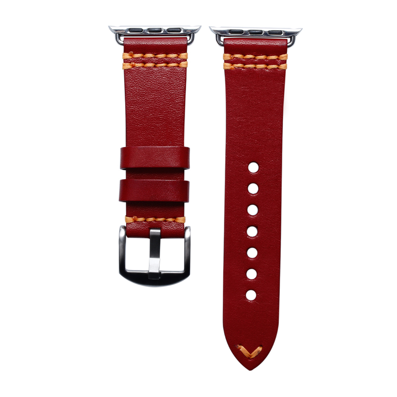 ZOVNE Handmade Leather Apple Watch Band with High Quality in 22mm 24mm