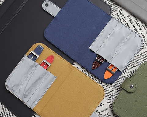 Watch strap pouch